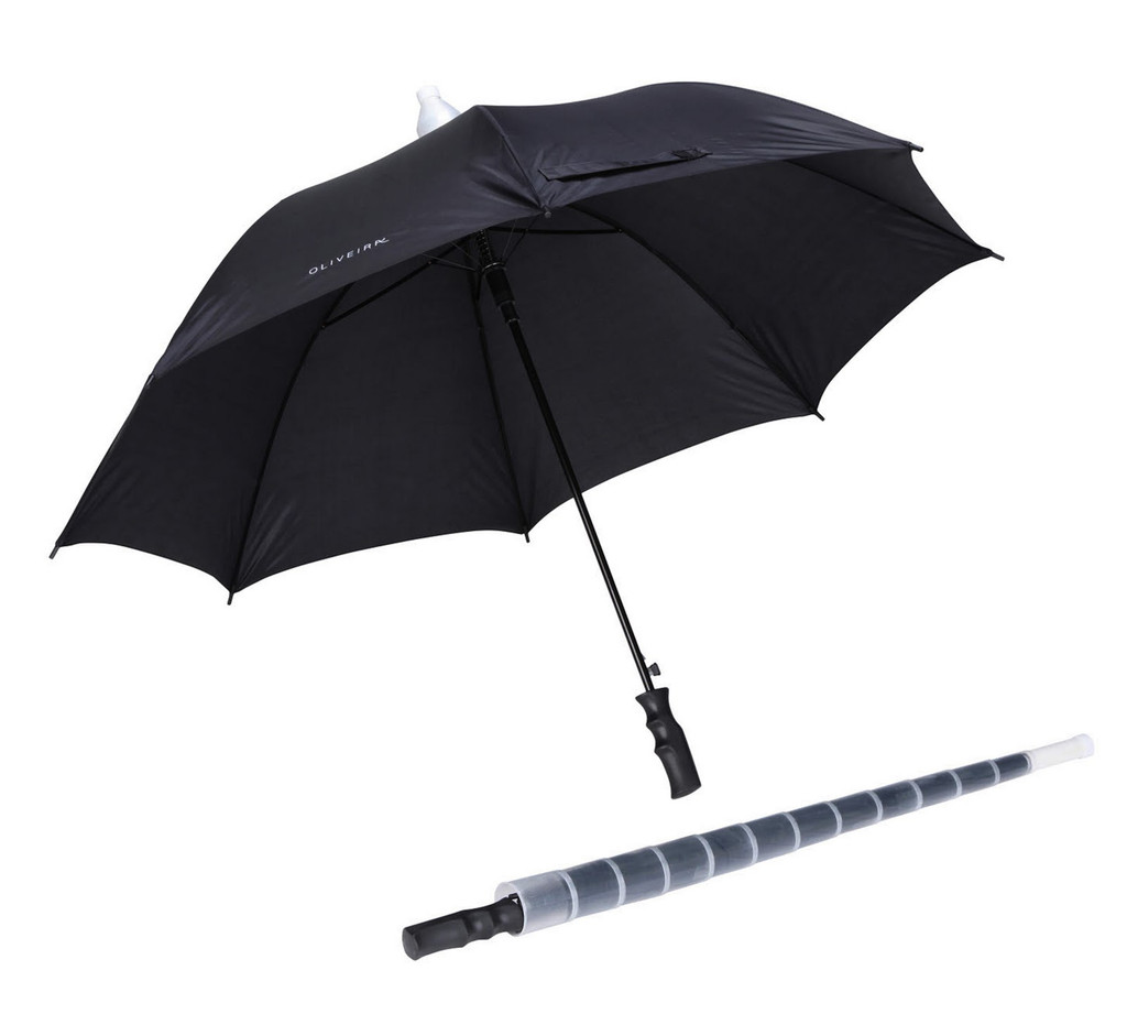 Black Color Promotional Kargil Umbrella with Water Cap